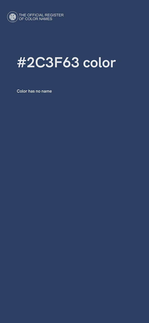 #2C3F63 color image