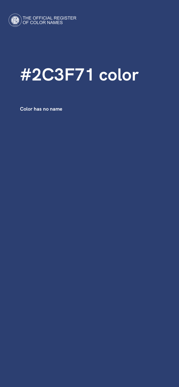 #2C3F71 color image