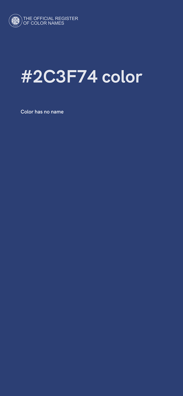 #2C3F74 color image