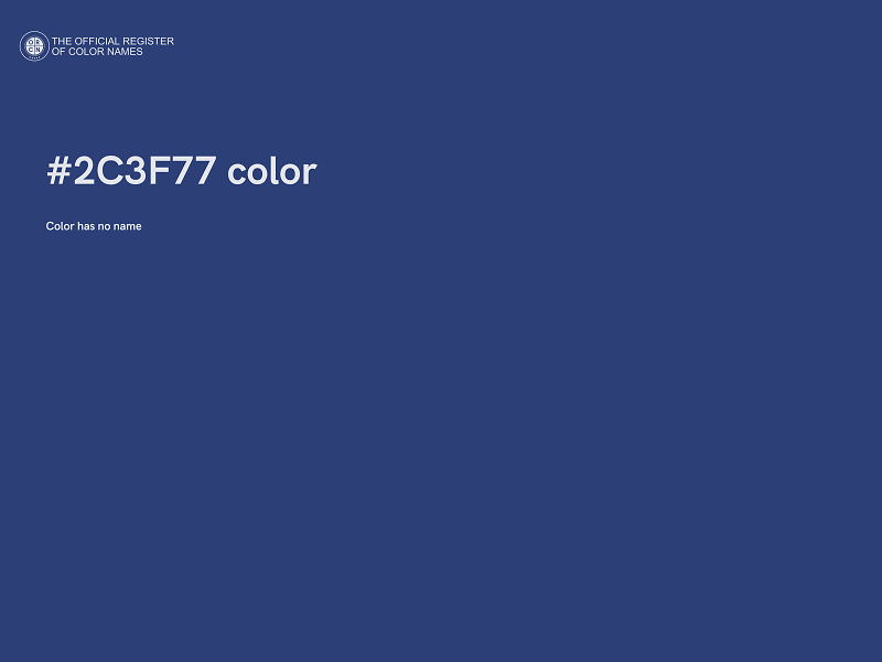 #2C3F77 color image