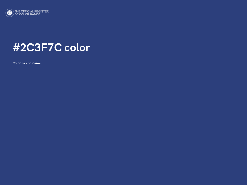 #2C3F7C color image