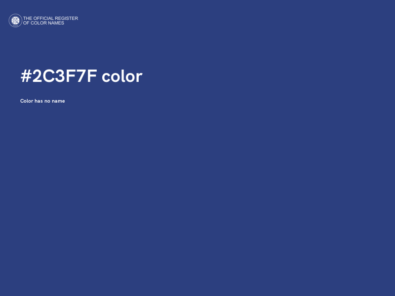 #2C3F7F color image
