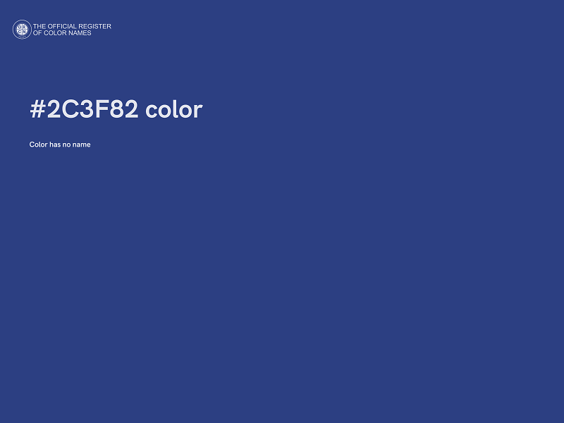 #2C3F82 color image