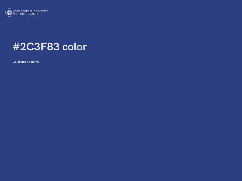 #2C3F83 color image