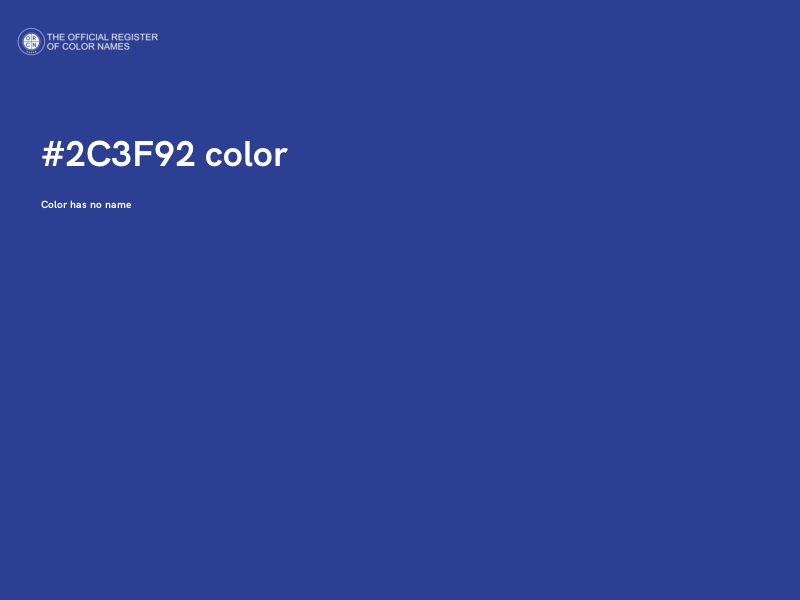 #2C3F92 color image