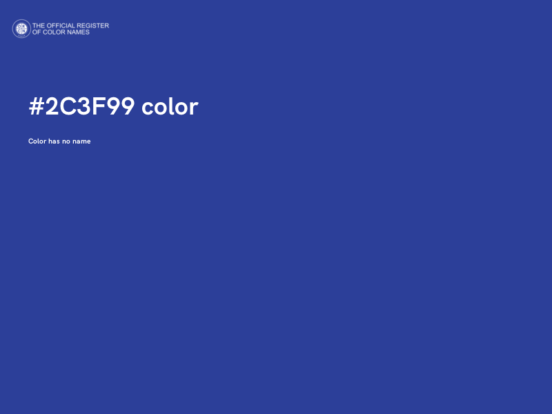 #2C3F99 color image