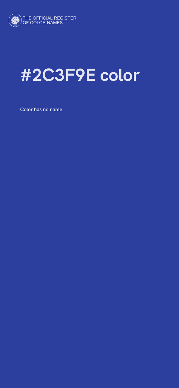#2C3F9E color image