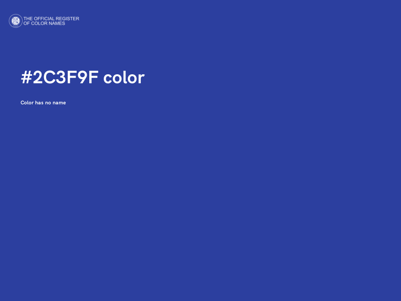 #2C3F9F color image