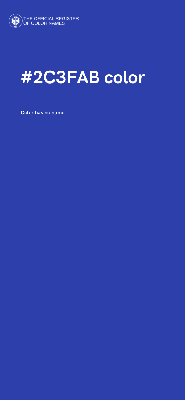 #2C3FAB color image