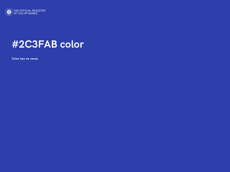 #2C3FAB color image