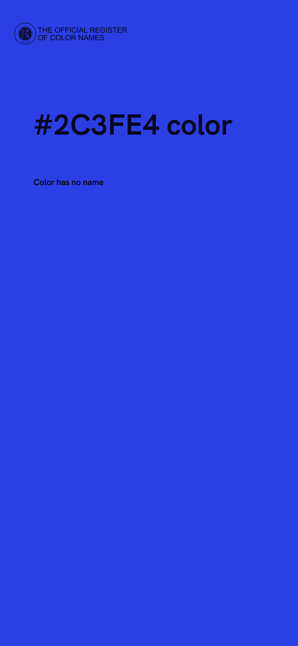 #2C3FE4 color image