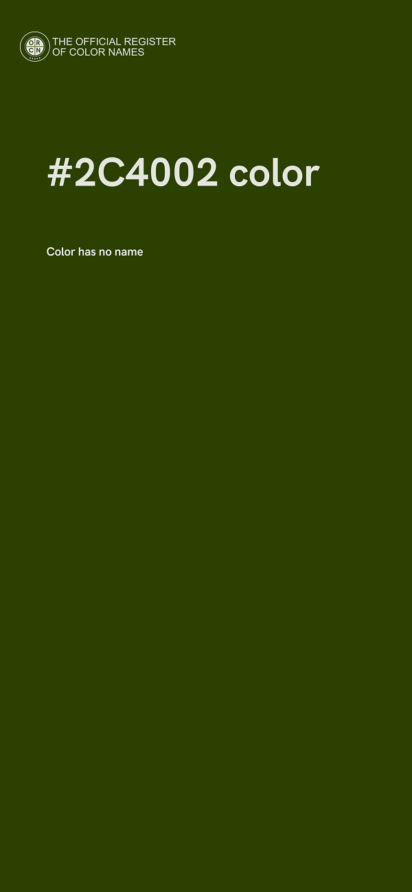 #2C4002 color image