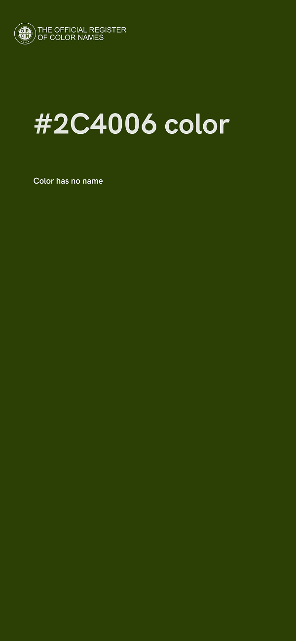 #2C4006 color image