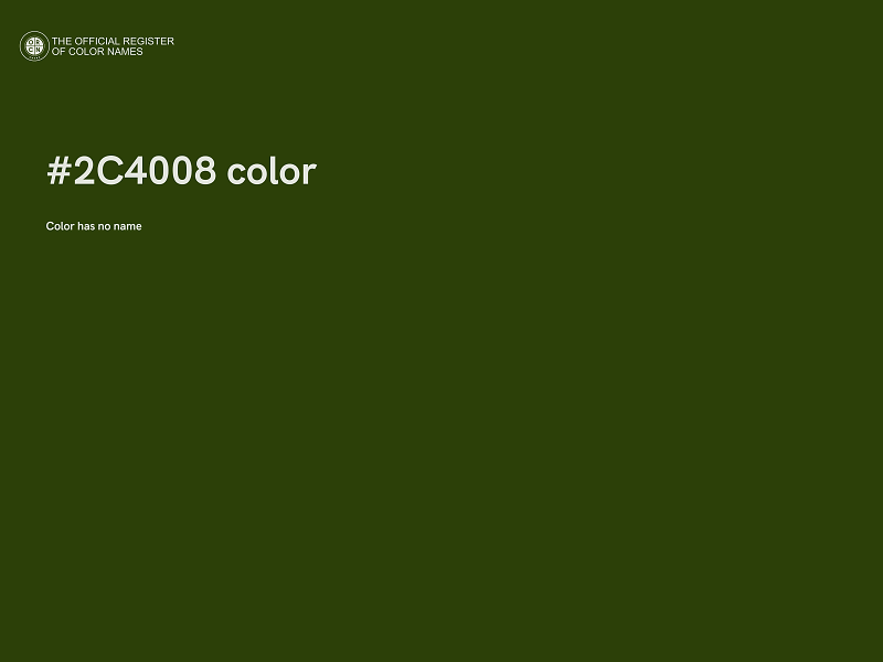 #2C4008 color image