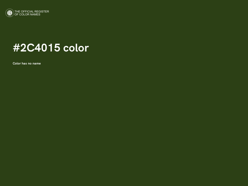 #2C4015 color image