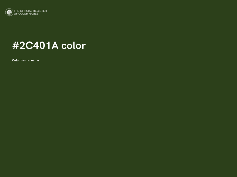 #2C401A color image