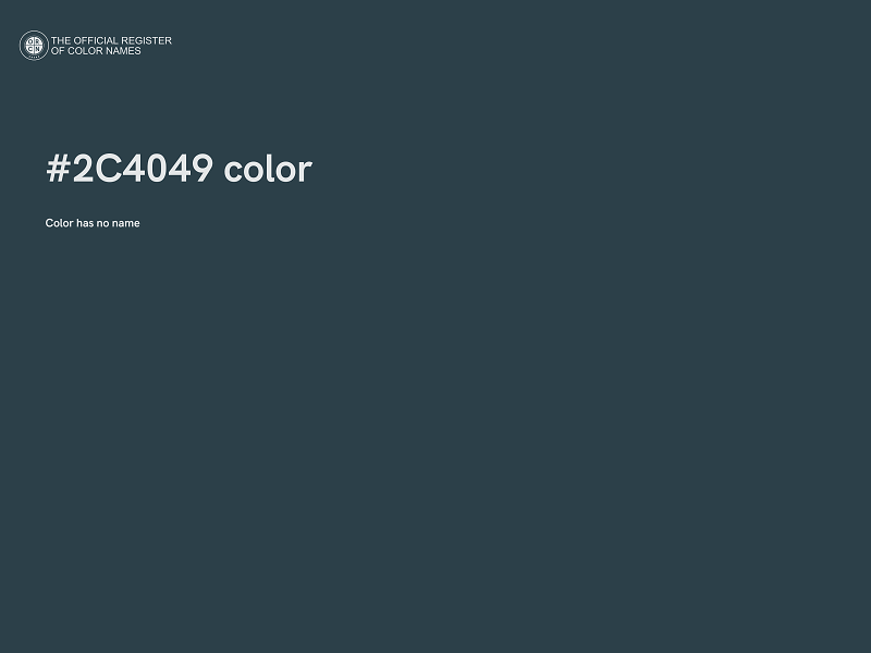 #2C4049 color image
