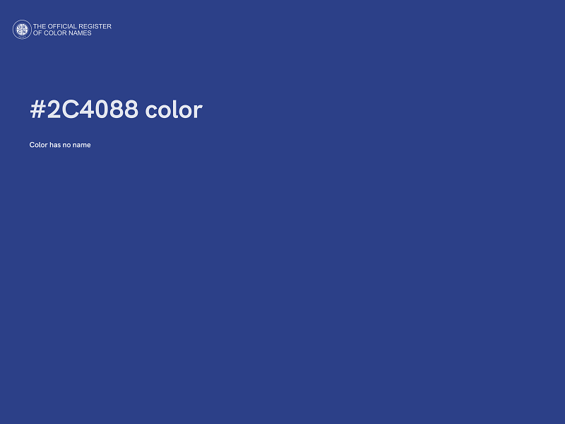 #2C4088 color image