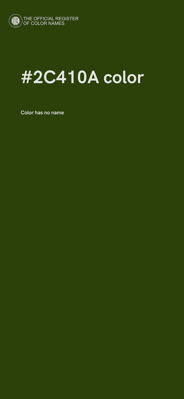 #2C410A color image