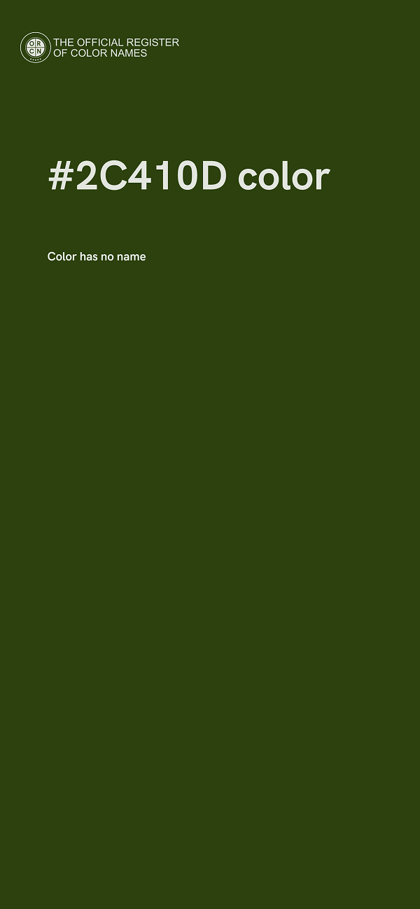 #2C410D color image