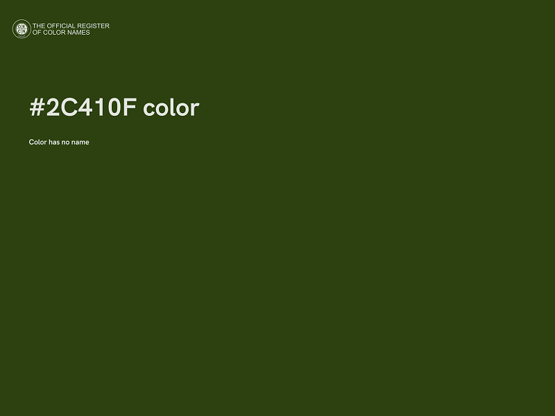 #2C410F color image