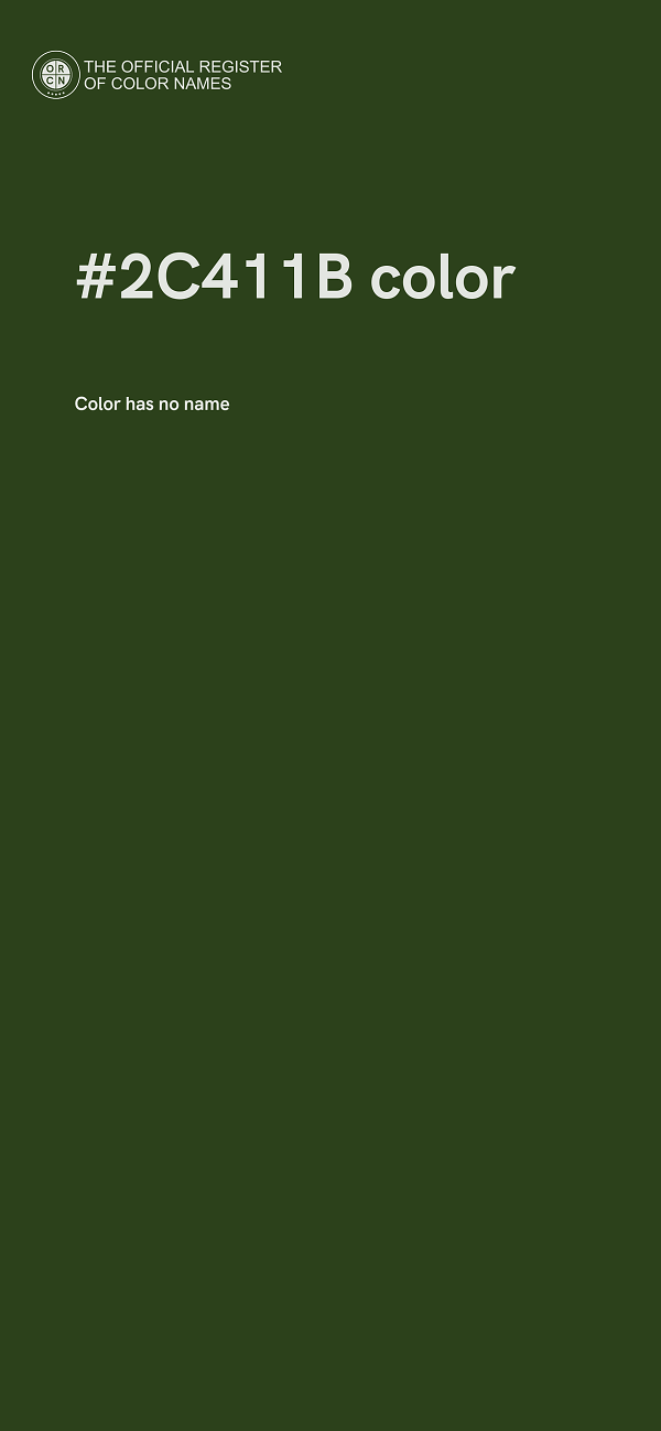 #2C411B color image