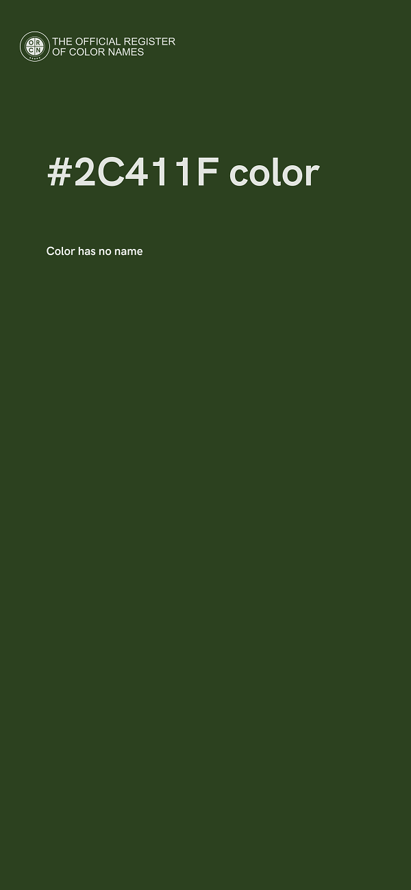 #2C411F color image