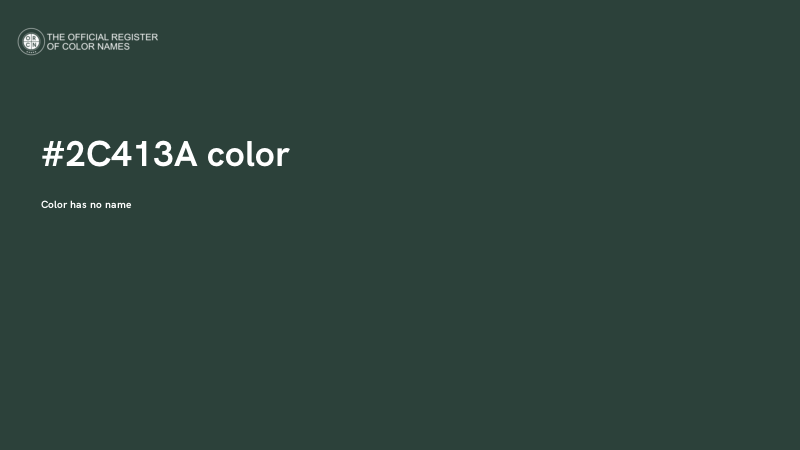 #2C413A color image