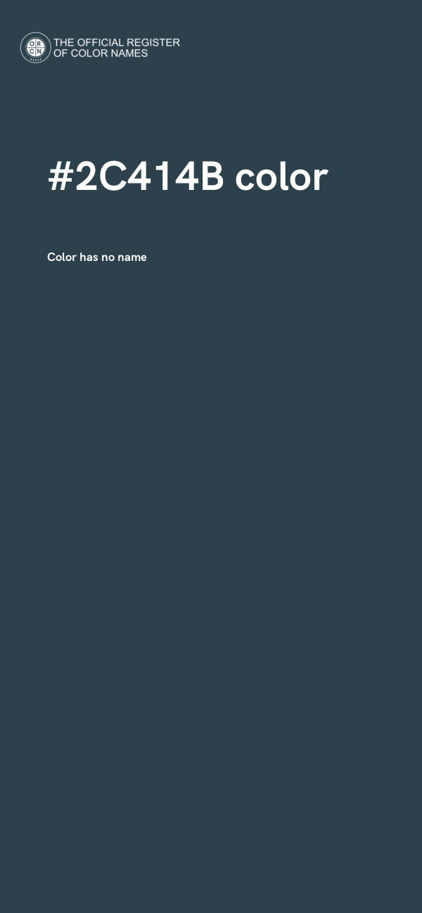 #2C414B color image
