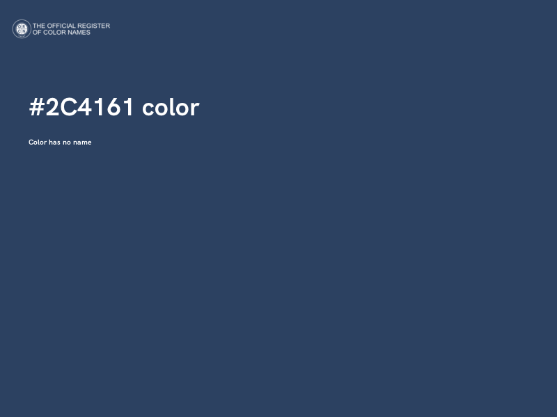 #2C4161 color image