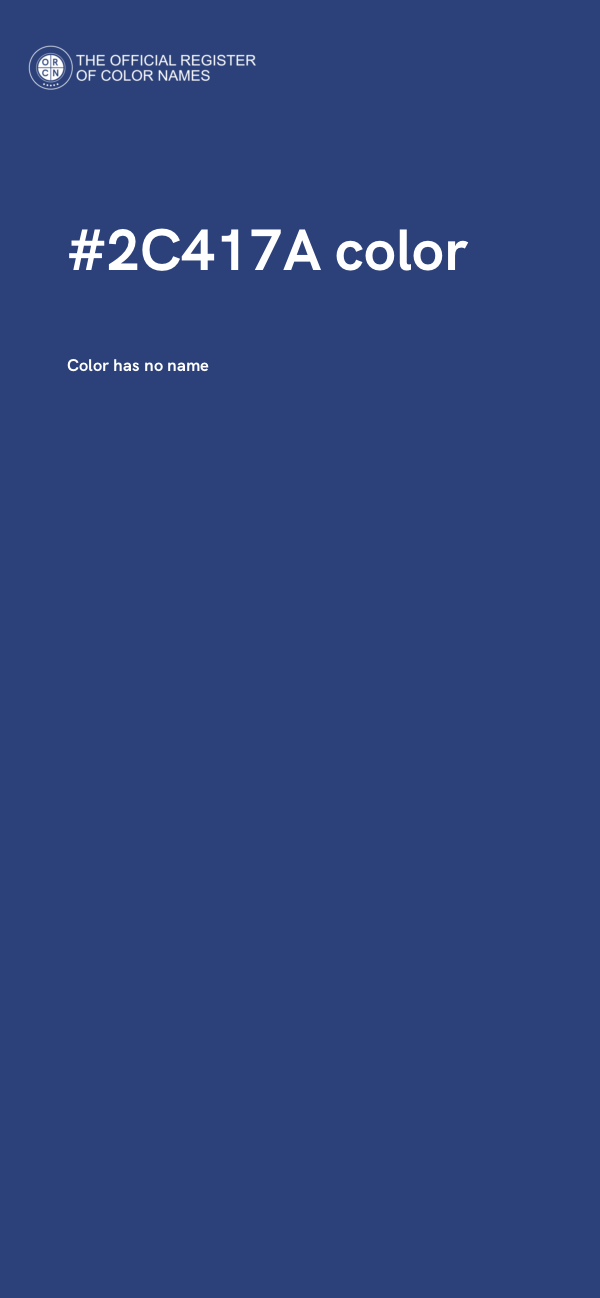 #2C417A color image