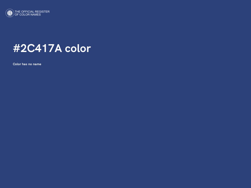 #2C417A color image