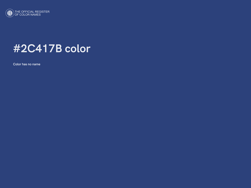 #2C417B color image