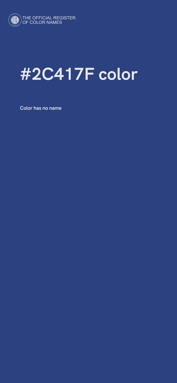 #2C417F color image