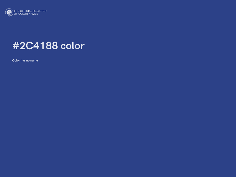 #2C4188 color image