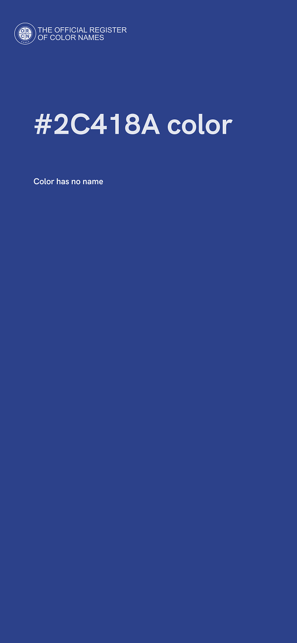 #2C418A color image