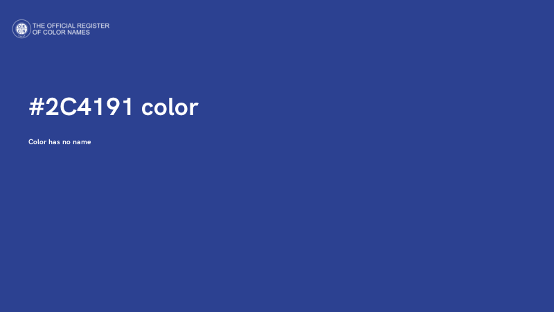 #2C4191 color image