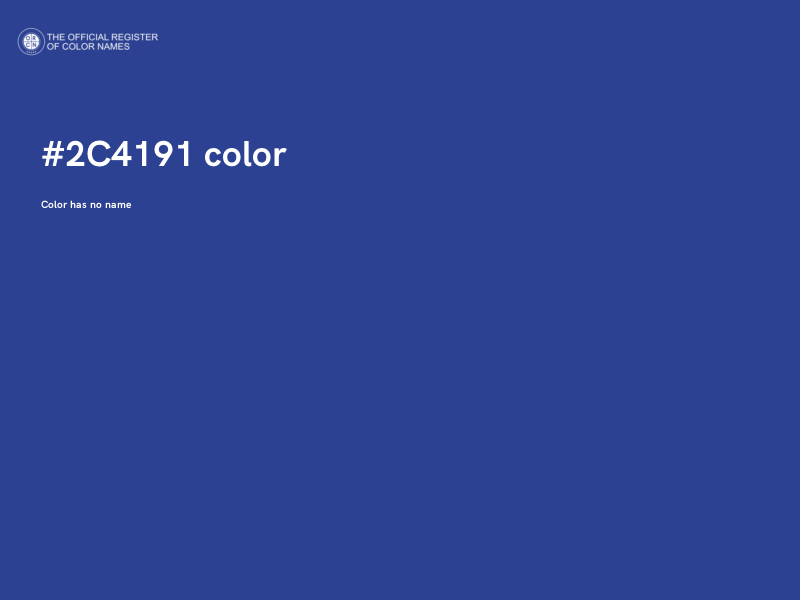 #2C4191 color image