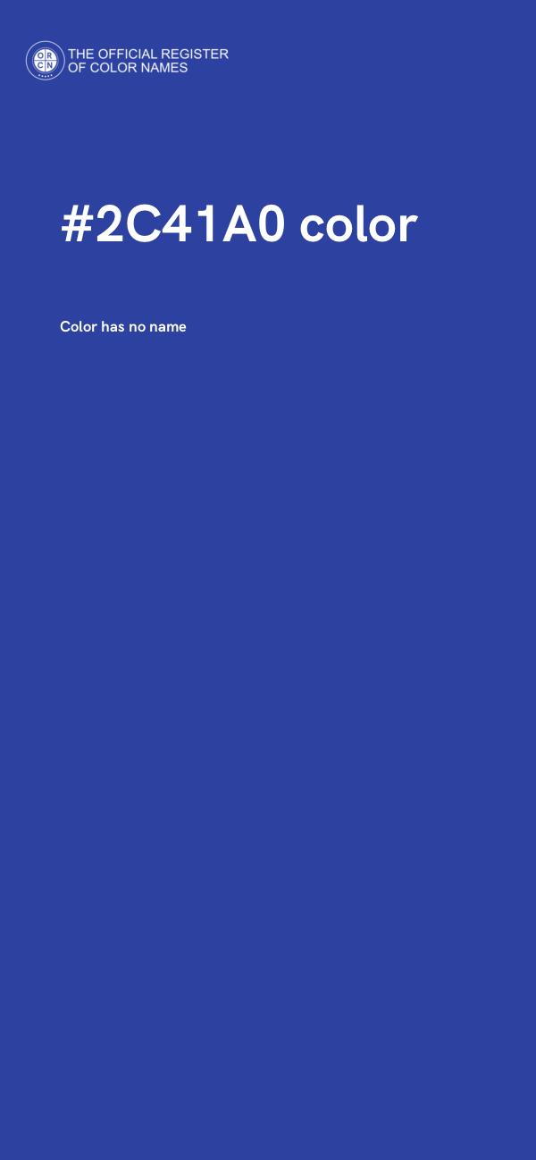 #2C41A0 color image