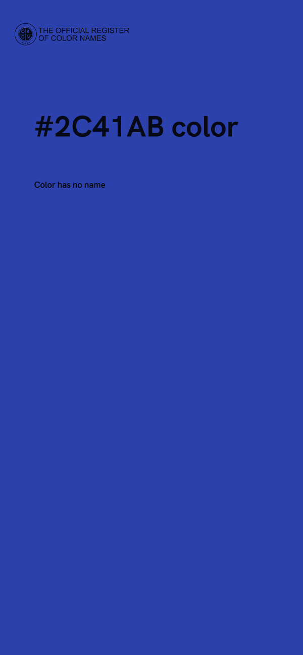 #2C41AB color image