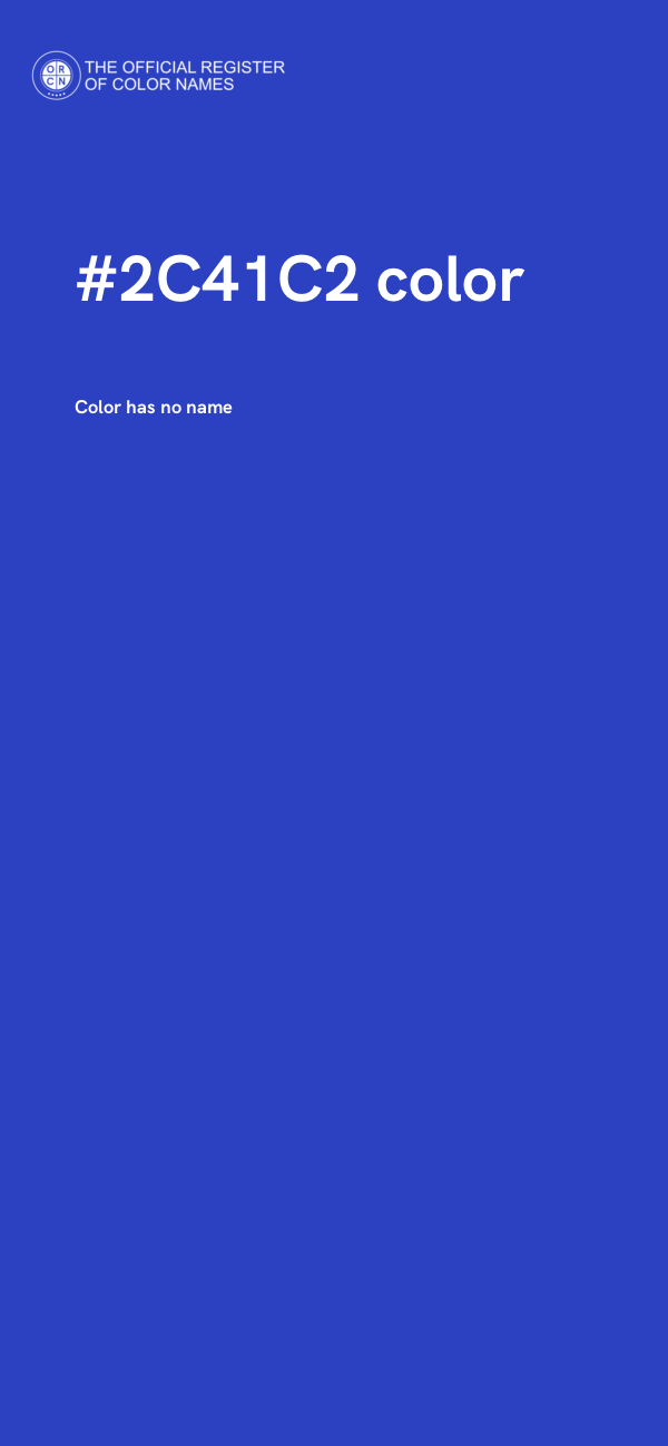 #2C41C2 color image