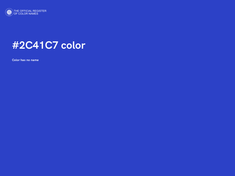 #2C41C7 color image