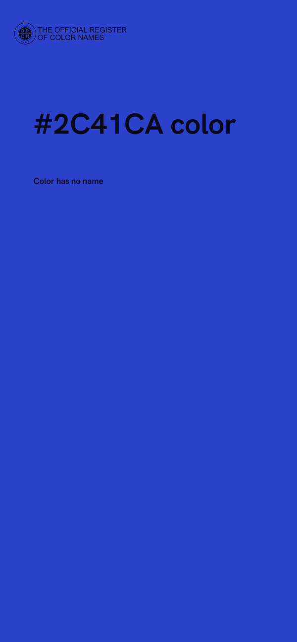 #2C41CA color image