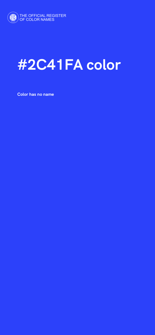 #2C41FA color image