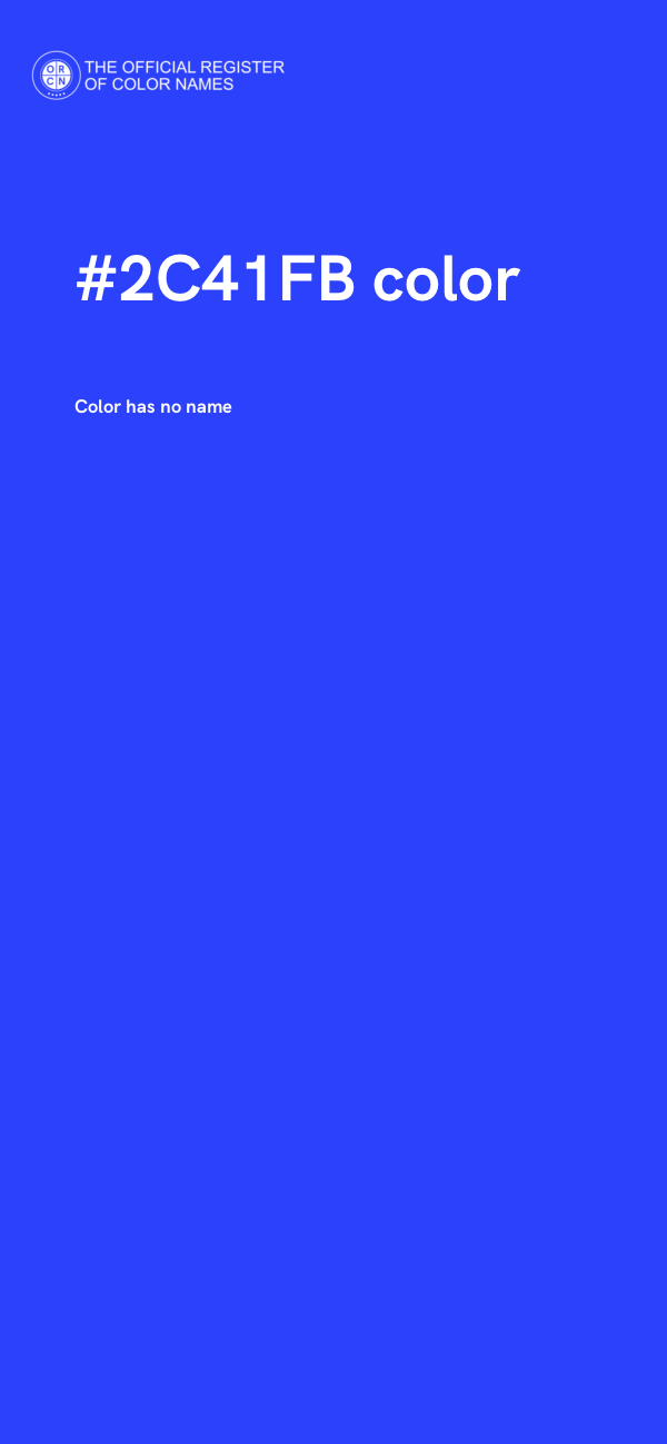 #2C41FB color image