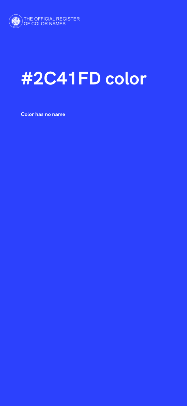 #2C41FD color image