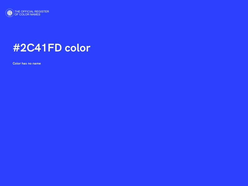 #2C41FD color image