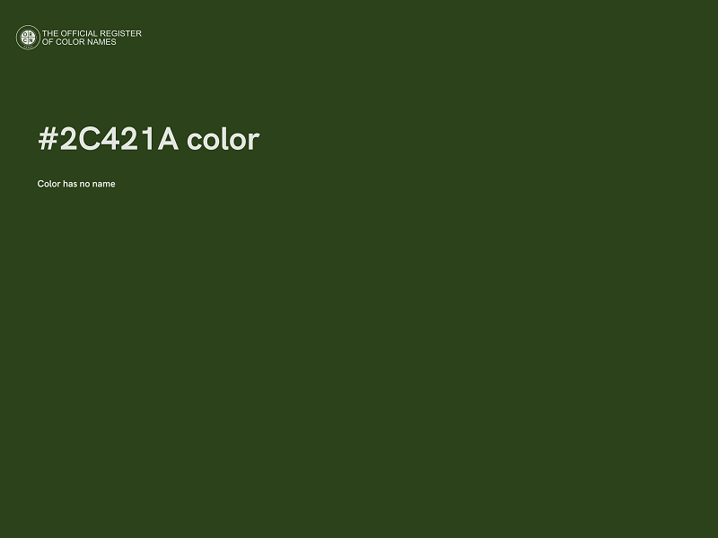 #2C421A color image