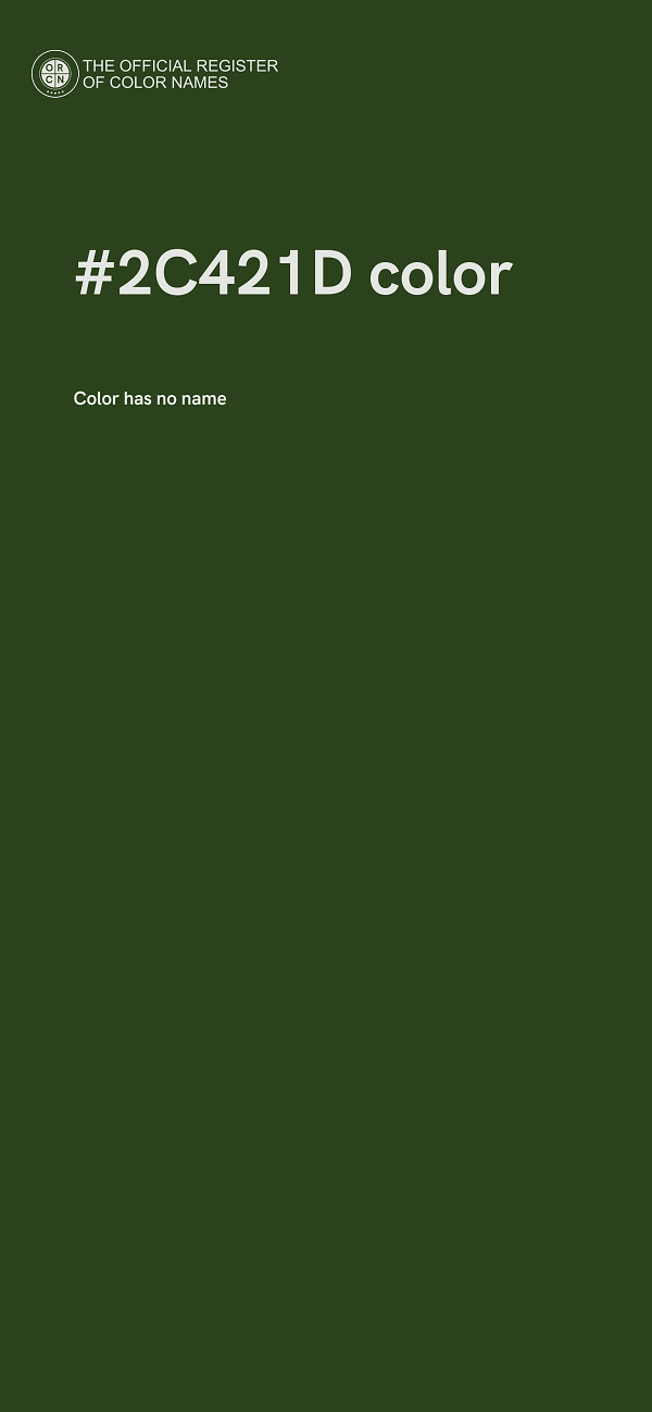 #2C421D color image