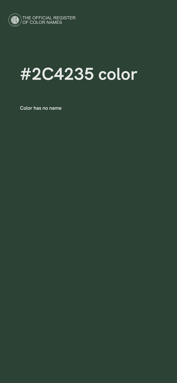 #2C4235 color image